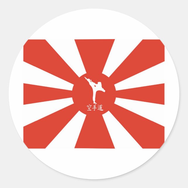 Adesivo Redondo Karate Rays (Frente)