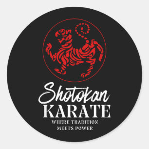 Adesivo Redondo Karate Shotokan Onde a Tradição Encontra o Poder