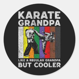 Adesivo Redondo Karate Vintage Taekwondo Karate