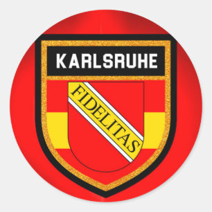Adesivo Redondo Karlsruhe Flag