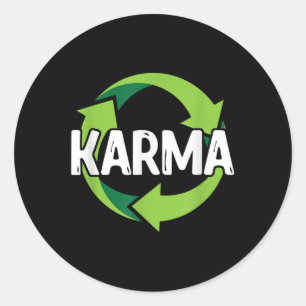 Adesivo Redondo Karma Destination Reciclagem Environmental P