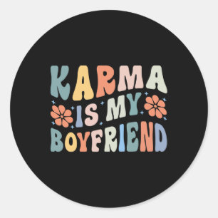 Adesivo Redondo Karma É O Meu Autismo Para A Saúde Mental Namorado