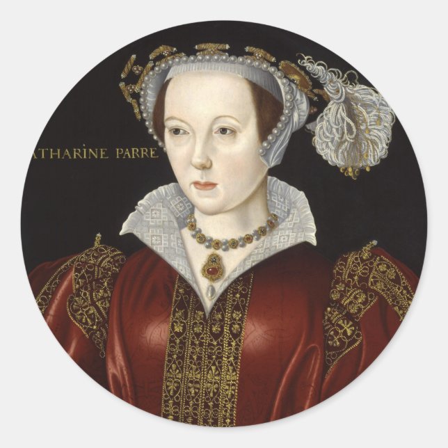 Adesivo Redondo Katherine Parr Stickers (Frente)