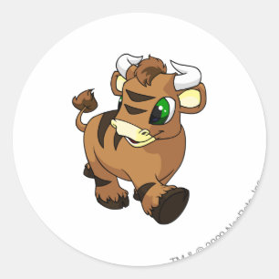 Adesivo Redondo Kau Brown