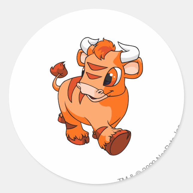 Adesivo Redondo Kau Orange (Frente)