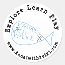 Kauai com Keiki Sticker