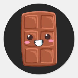 Adesivo Redondo Kawaii Halloween Group Costume Party S'mores Choco