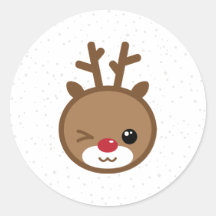 Kawaii Reindeer Stickers