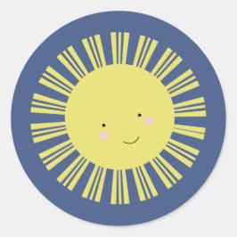 Adesivo Redondo Kawaii Sunshine Doces Autocolantes Personalizados
