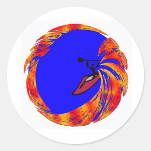 Adesivo Redondo Kayak cada noite