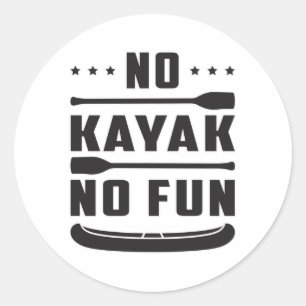 Adesivo Redondo Kayak Canoagem Kayaking Canoe Paddle Dift Ideia