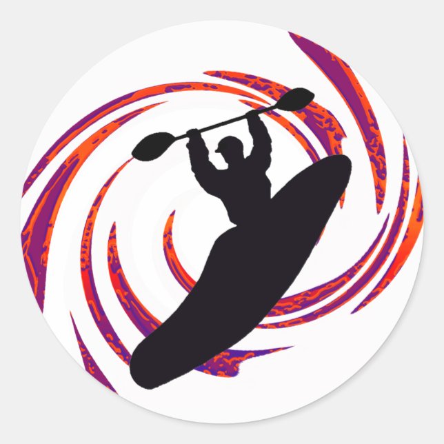 Adesivo Redondo Kayak Diga Isso (Frente)