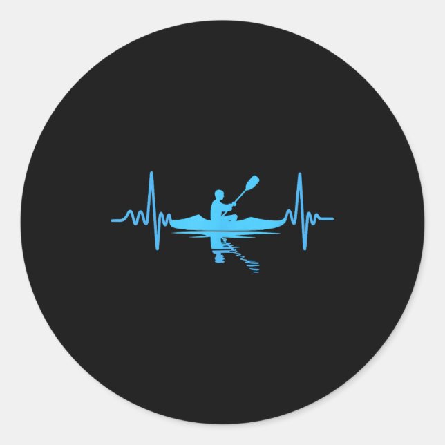 Adesivo Redondo Kayak Novelty For Men Women Kayaker Kayaking Kayak (Frente)