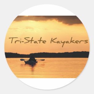 Adesivo Redondo Kayakers do Tri State