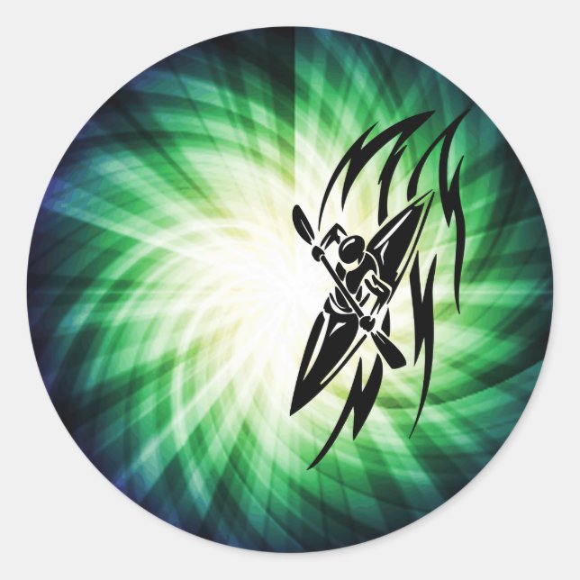 Adesivo Redondo Kayaking legal (Frente)