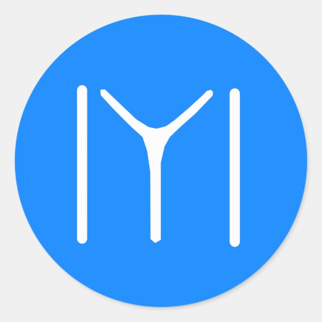 Adesivo Redondo Kayi Tribe Oghuz (Frente)