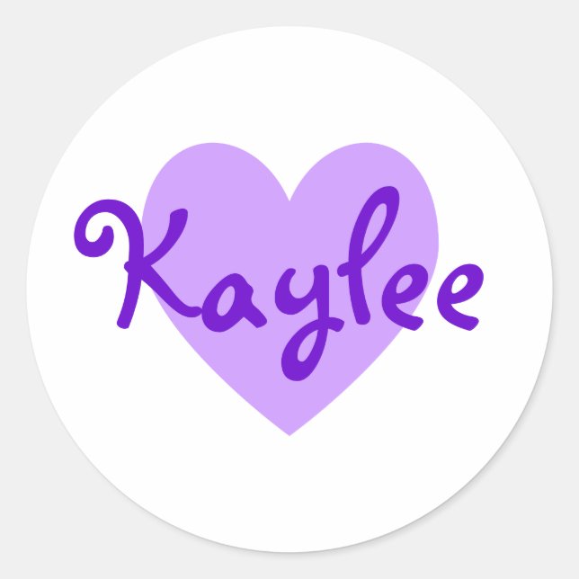 Adesivo Redondo Kaylee em Roxo (Frente)