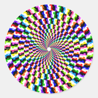 Adesivo Redondo KC-135 Rainbow Spiral Sticker