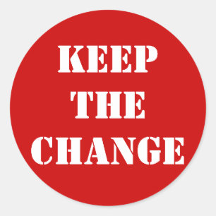 ADESIVO REDONDO KEEPTHECHANGE