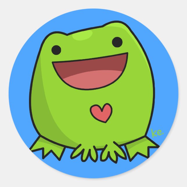 Adesivo Redondo Kekero Sticker (Frente)