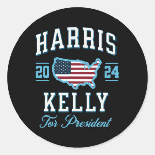 Adesivo Redondo Kelly 2024 Vintage Presidencial