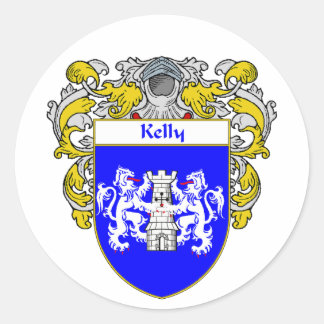 Adesivo Redondo Kelly Casaco of Arms (Mantled)