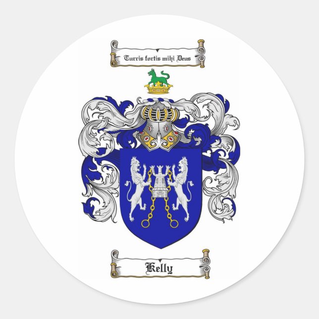 ADESIVO REDONDO KELLY FAMILY CREST - KELLY CASACO DE BRAÇOS (Frente)