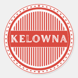 Adesivo Redondo Kelowna City Pride Emblem – Canadian Identity