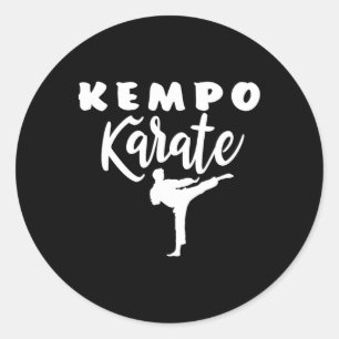 Adesivo Redondo Kempo Karate Kenpo Artes Marciais Shaolin