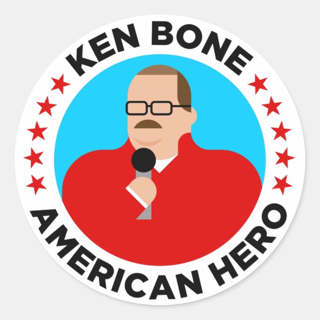 Adesivo Redondo Ken Bone American Hero Stickers (redondo) (Frente)
