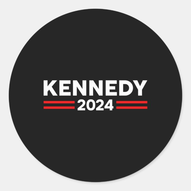 Adesivo Redondo Kennedy 2024 Rfk Jr Para Presidente (Frente)