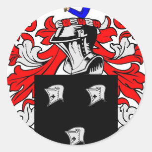 Adesivo Redondo Kennedy (Irlandês) Casaco de Armas