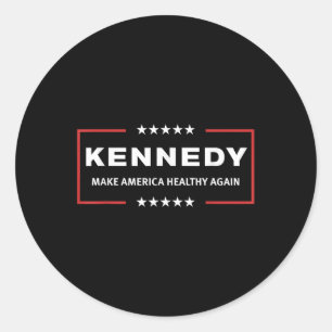 Adesivo Redondo Kennedy Maha Torna A América Saudável Novamente Rf