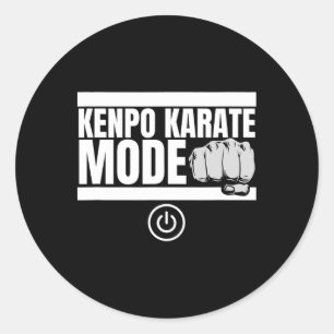 Adesivo Redondo Kenpo Karate Mode (Modo Kenpo 2 Americano Engraçad