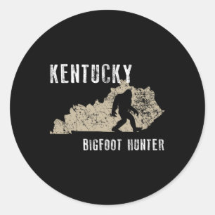 Adesivo Redondo Kentucky Bigfoot Hunter