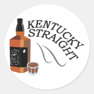 Adesivo Redondo Kentucky reto