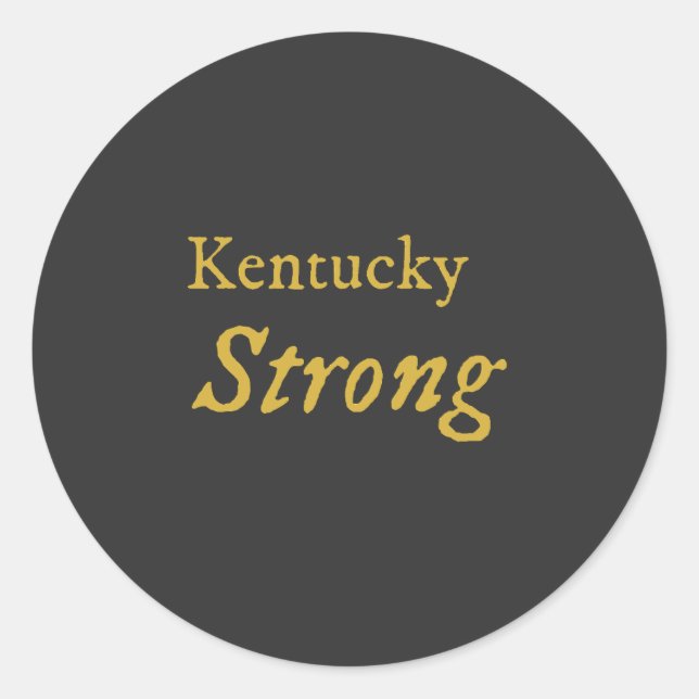 Adesivo Redondo Kentucky Strong (Frente)