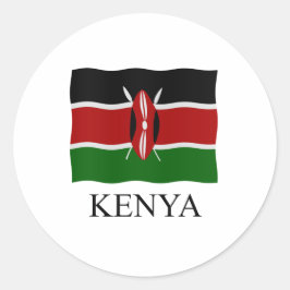 Adesivo Redondo Kenya flag
