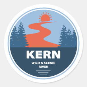 Adesivo Redondo Kern Wild E Scenic River