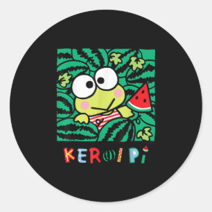 Adesivo Redondo Keroppi Watermelon Summer Fund