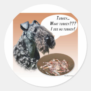 Adesivo Redondo Kerry Blue Terrier Turquia