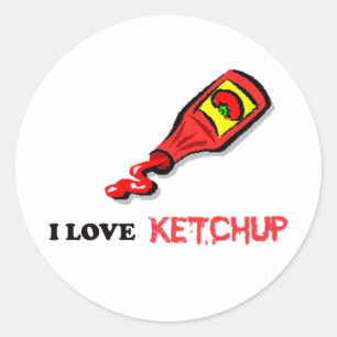 Adesivo Redondo ketchup