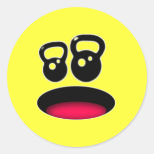 Adesivo Redondo Kettlebell Sticker