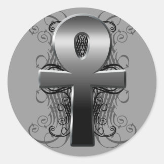 Adesivo Redondo "Key of Life (Ankh)" no Chrome Sticker