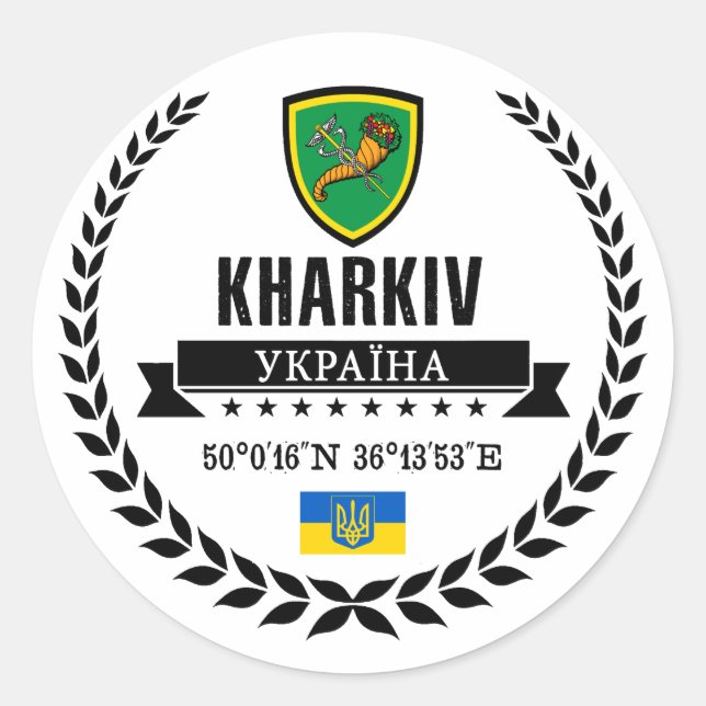 Adesivo Redondo Kharkiv (Frente)