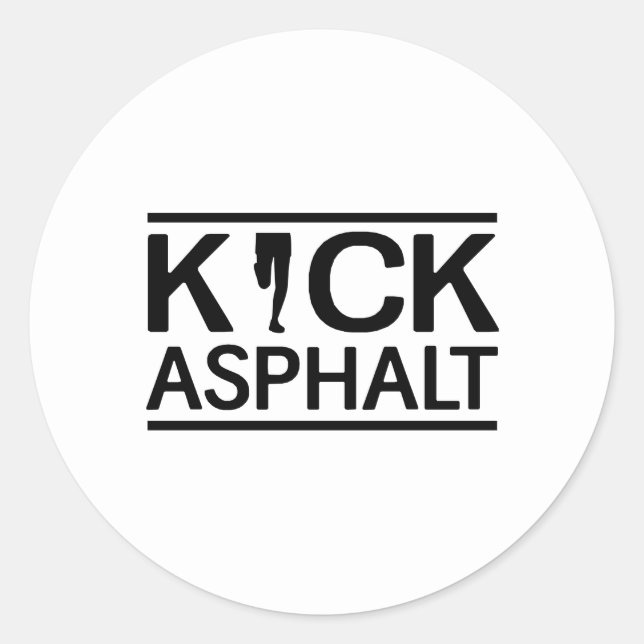 Adesivo Redondo Kick Asphalt (Frente)