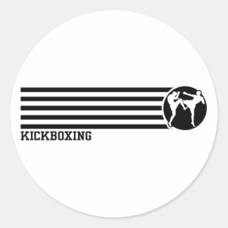 Adesivo Redondo Kickboxing