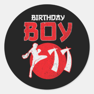 Adesivo Redondo Kickboxing Aniversário de 11 Anos Mma Artes Marcia