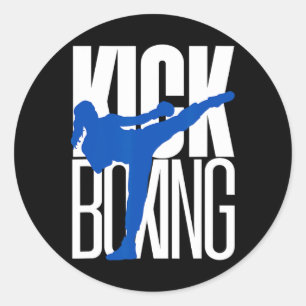 Adesivo Redondo Kickboxing Highkick