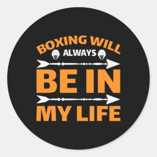 Adesivo Redondo Kickboxing Muay Thai Boxe